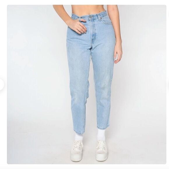 LEVI'S 550 Jeans High Rise Relaxed Fit Tapered Leg in Medium Wash Women's Sz. 8 - Picture 1 of 9